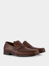 Ferragamo Cocoa Leather Moccasins