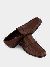 Ferragamo Cocoa Leather Moccasins