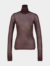 Zimmermann Chocolate Fine Knit High Neck Top
