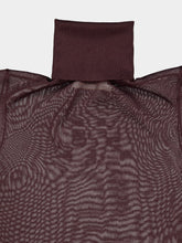 Zimmermann Chocolate Fine Knit High Neck Top