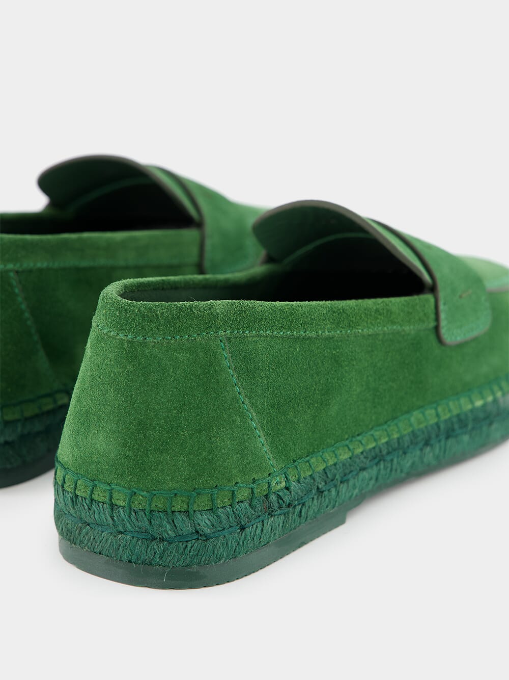 Suede Espadrille Loafers