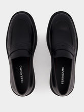 Ferragamo Black Penny loafer