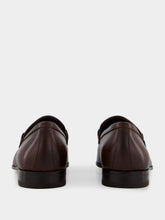 Ferragamo Brown Leather Gancio Bit Loafers