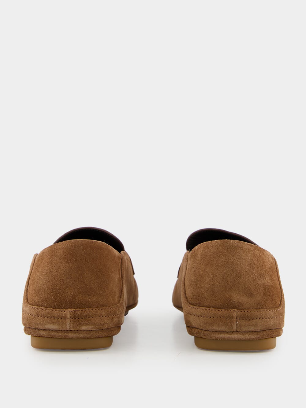 Brown Suede Gancini Drivers