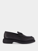Ferragamo Black Gancini Bit Loafers