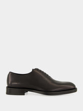 Ferragamo Black Amber Leather Derby Shoes