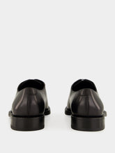 Ferragamo Black Amber Leather Derby Shoes