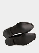 Ferragamo Black Amber Leather Derby Shoes