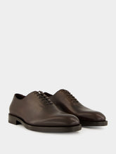 Ferragamo Brown Amber Leather Derby Shoes