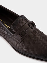 Ferragamo Testa di Moro Calfskin Gancini Loafers