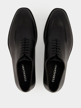 Ferragamo Black Calfskin Derby Shoes
