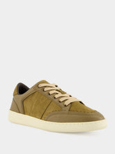 Ferragamo Soy Seed Suede and Leather Low-Top Sneakers