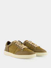 Ferragamo Soy Seed Suede and Leather Low-Top Sneakers
