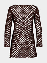 Haight Brauna Brown Flavia Knit Mini Dress