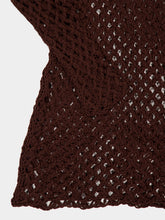 Haight Brauna Brown Flavia Knit Mini Dress