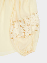 Zimmermann Cream Echo Embroidered Ramie Blouse