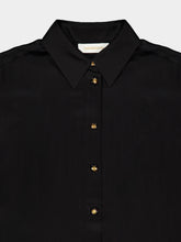 Zimmermann Black Valiant Silk Button-Up Shirt
