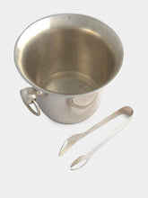 Leitão & Irmão Silver Ice Bucket with Tongs