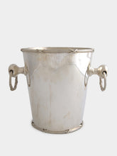 Leitão & Irmão Silver Ice Bucket with Bow Detail Handles