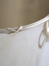 Leitão & Irmão Silver Ice Bucket with Bow Detail Handles