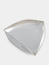 Leitão & Irmão Silver Geometric Triangular Bowl