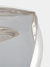 Leitão & Irmão Silver Geometric Triangular Bowl