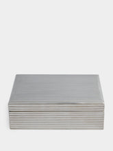 Leitão & Irmão Ribbed Sterling Silver Storage Box