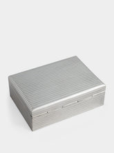 Leitão & Irmão Ribbed Sterling Silver Storage Box