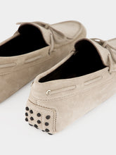 Aurélien Light Grey Suede Driving Shoes