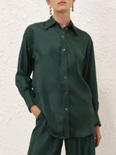 Zimmermann Pine Pavilion Silk Relaxed Shirt
