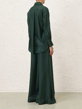 Zimmermann Pine Pavilion Silk Relaxed Shirt