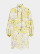 Zimmermann Yellow Acacia Broderie Tie Mini Dress