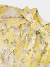 Zimmermann Yellow Acacia Broderie Tie Mini Dress