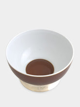 Leitão & Irmão Brown Large Porcelain Bowl