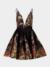 Zimmermann Pavilion V-Neck Black Mini Dress