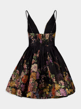 Zimmermann Pavilion V-Neck Black Mini Dress