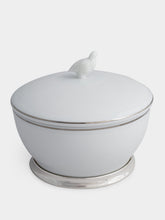 Leitão & Irmão Biscuit Porcelain Partridge Box