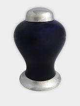 Leitão & Irmão Cobalt Blue Medium Porcelain Jar