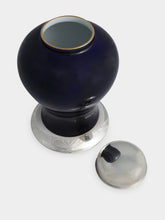 Leitão & Irmão Cobalt Blue Medium Porcelain Jar