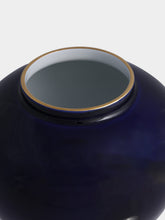 Leitão & Irmão Cobalt Blue Medium Porcelain Jar
