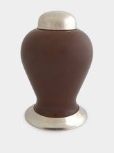 Leitão & Irmão Brown Medium Porcelain Pot