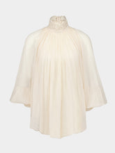 Zimmermann Cream Illustration Lace Edge Blouse