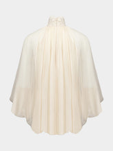 Zimmermann Cream Illustration Lace Edge Blouse
