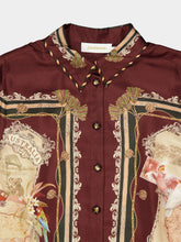 Zimmermann Plum Scarf Valiant Silk Twill Shirt