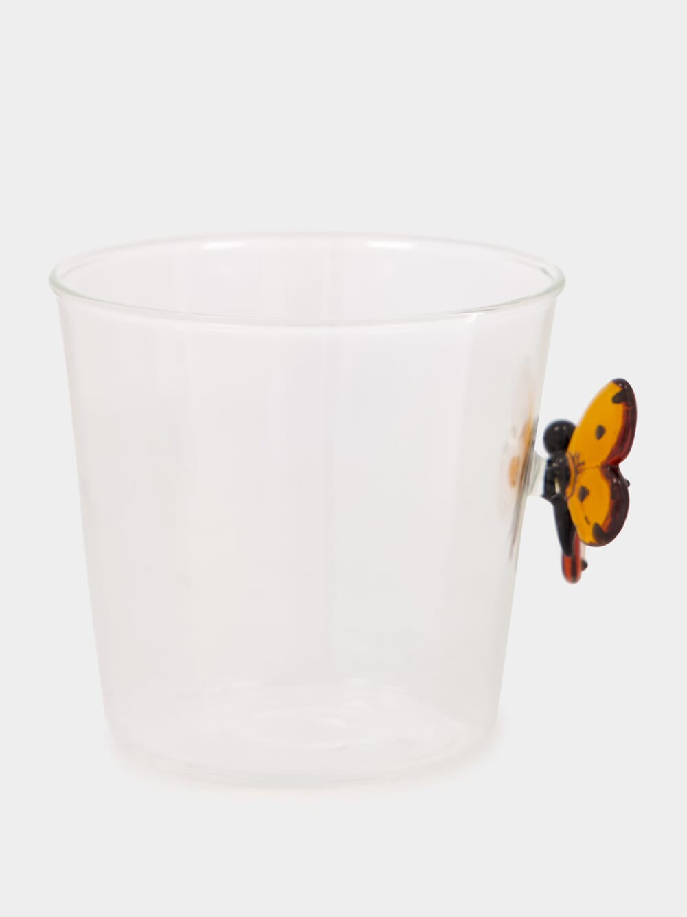 Glass Tumbler with Butterfly Accent