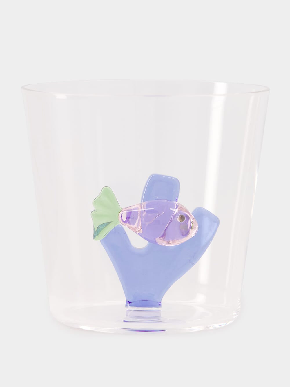 Tumbler Pink Fish Blue Seaweed