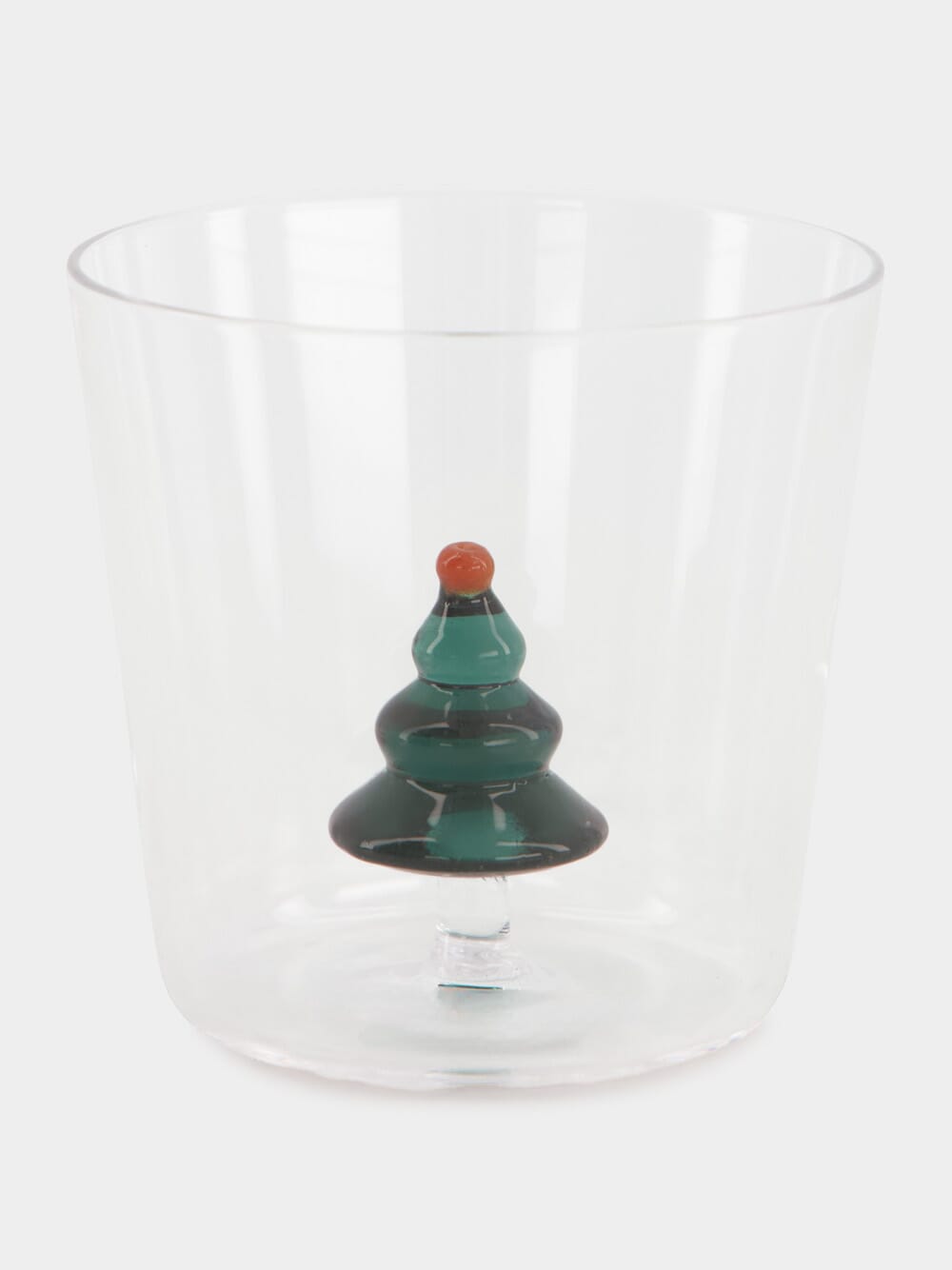 Glass Tumbler with Petrol Blue Tree