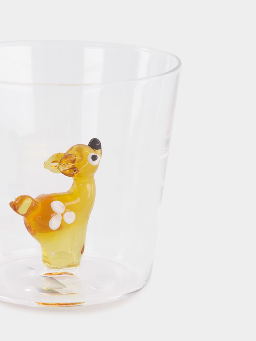 Glass Tumbler with Lonely Fawn Design