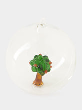 Ichendorf Milano Glass Christmas Ball with Apple Tree Design