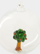 Ichendorf Milano Glass Christmas Ball with Apple Tree Design